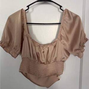 Forever 21 | Cute Beige/Cream soft shirt | Size Medium